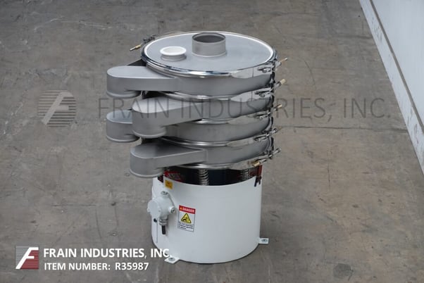 24" Custom Advanced Connections #DM24, separation vibratory sifter, mounted an vibratory pedestal style base - Image 3
