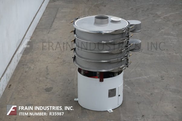 24" Custom Advanced Connections #DM24, separation vibratory sifter, mounted an vibratory pedestal style base - Image 4