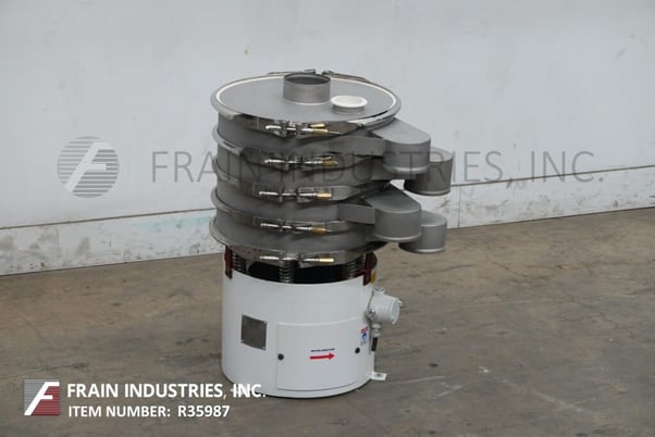 24" Custom Advanced Connections #DM24, separation vibratory sifter, mounted an vibratory pedestal style base - Image 5