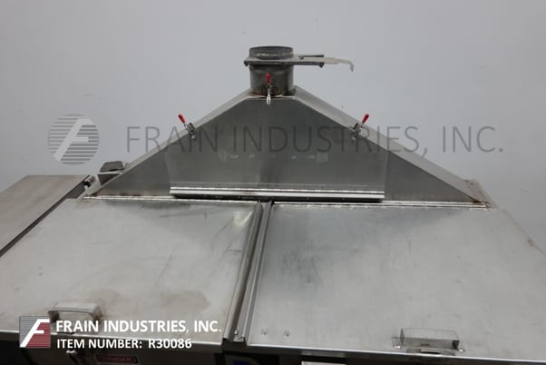 30 cu.ft. Ross, double ribbon mixer, 304 Stainless Steel contact parts, flip up cover, 60" L x 29" W x 33" D - Image 2