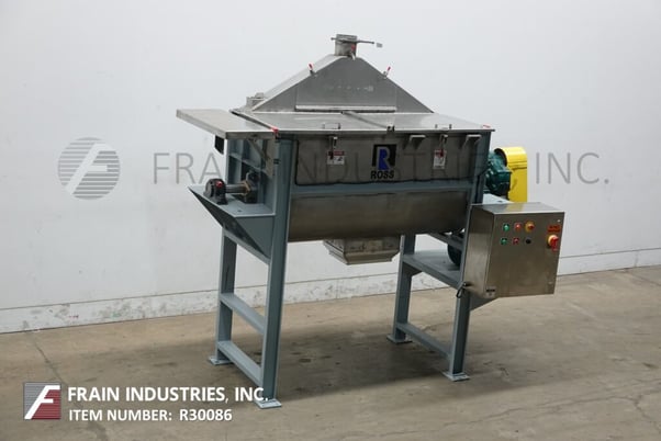 30 cu.ft. Ross, double ribbon mixer, 304 Stainless Steel contact parts, flip up cover, 60" L x 29" W x 33" D - Image 5