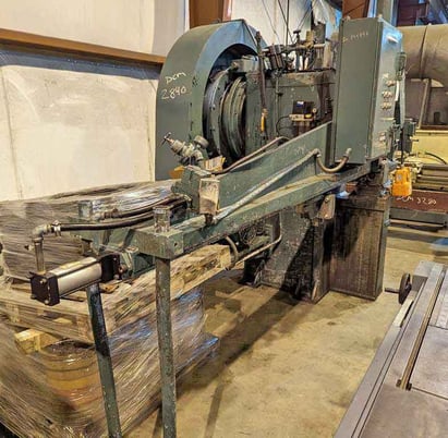 4" x 4" x .5" Williams, angle & bar shear, 100 Ton, foot pedal, air cooled - Image 5