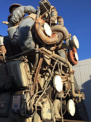 3130 HP @ 1000 RPM, Waukesha #12V-AT27GL, Used Engine Core S/N C - 13271/1 - Image 5