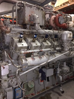 1609 HP @ 1000 RPM, Waukesha #P9390GL, natural gas engine core, S/N C-10929/1 - Image 1