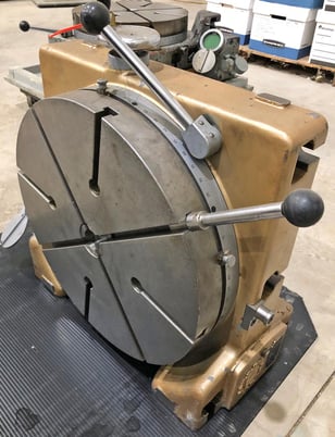 18" Dixi #450P, horizontal & vertical optical precision t-slotted rotary table - Image 2