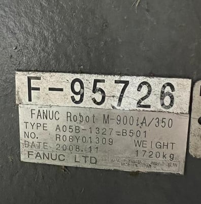 Fanuc, M-900iA/350, 6-Axis CNC robot with R30iA controller, 350 KG x 2650mm, 2008, #104719 - Image 2