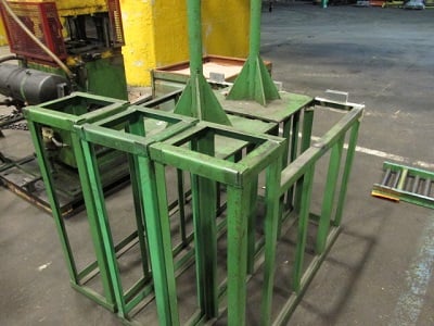 14" wide x 10' long, Roller Conveyor w/ Support Stands - Image 3