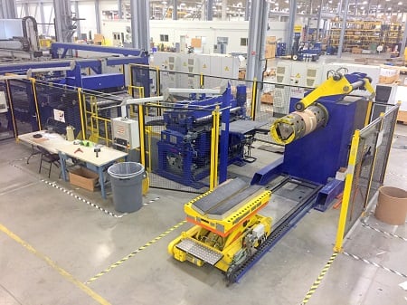 60" x .078" Dreher, Cut-To-Length line, 30000 lb. (15 Ton), 100 SPM, R-L, coil car, uncoiler, flattener - Image 1