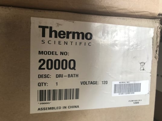 Thermo Scientific #2000Q, Modular Block Dri-bath, Unused - Image 8