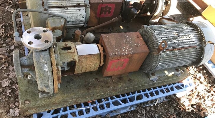 110 GPM @ 185' TDH, Ingersoll-Rand #HOC2, 1.5" x 1" x 8" Pump, Stainless Steel, 10 HP, 230/460V., 3500 RPM - Image 1