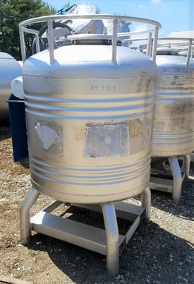 200 gallon Renaissance Industries Stainless Steel Sharpsville Container, Stainless Steel Sanitary Mixing - Image 1