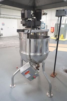 60 gallon Groen #TA-60, Stainless Steel Double Motion Jacketed Mix Kettle, 125 PSI @ 353&deg;F - Image 2