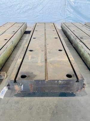 130" x 31" x 8" T-slotted floor plates, 24" & 5-1/2" t-slot spacin - Image 8