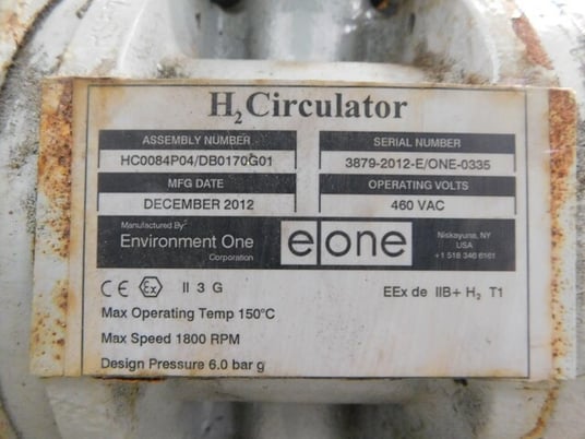 Environment One #DD0153G01-GGDII, generator gas dryer, 480 VAC, 3.3 KW - Image 10