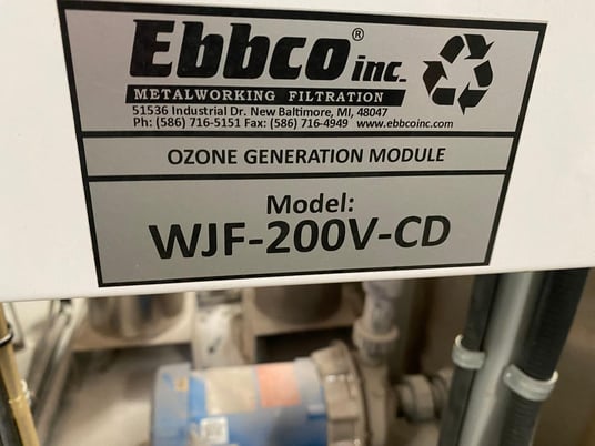 6 GPM @ 80 psi, Ebbco #CLS-138, waterjet closed loop system & ozone generator, 2016 - Image 5