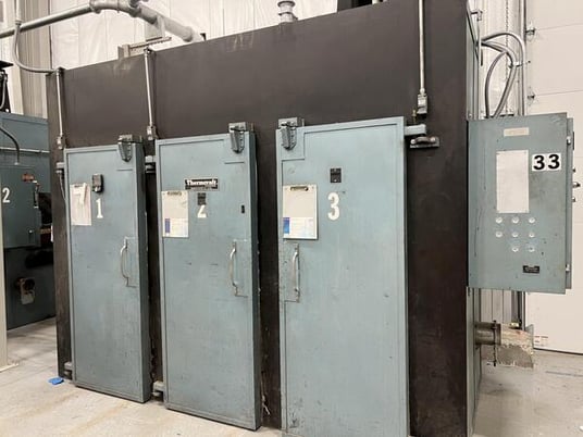108" width x 72" H x 48" L Thermcraft #OBR-72-108-48-1A, 3 door electric oven, 500&deg;F, 2002 - Image 1