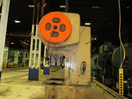 150 Ton, Danly, Gap Frame Single Crank Press, 12" stroke, 50" x 30" bed, 19-1/2" shut height, 35 SPM, 1974 - Image 1