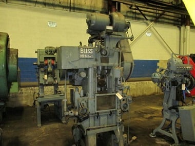 30 Ton, Bliss #630, Single Crank High Production Press, 1/2" stroke, 10" shut height, 13-1/2" x 18-1/2" bed - Image 1