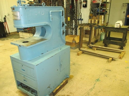 15 Ton, Unipress #1020, Gap Frame Hydraulic Punch, 3-1/2" diameter thru 1/16" - Image 2