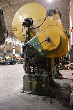150/110 Ton, Bliss #3-3/4B, single crank toggle press, 22"/15" plunger/blank stroke, 30"/28" Shut Height, 30" - Image 2