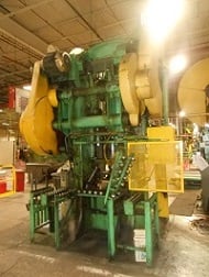 150/110 Ton, Bliss #3-3/4B, single crank toggle press, 22"/15" plunger/blank stroke, 30"/28" Shut Height, 30" - Image 7
