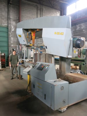 26" x 42" Hyd-Mech #H-26/42, 2-post horizontal band saw, 29" rounds - Image 2