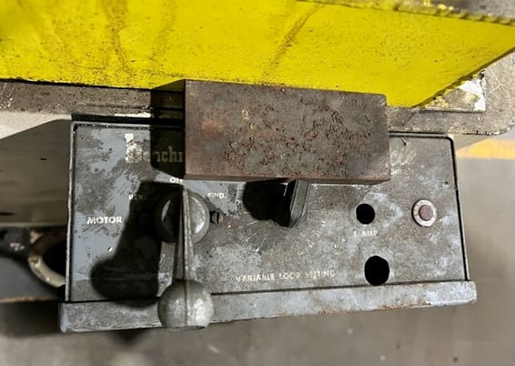 10" x. .100" Benchmaster #910, vari-cycle press feed line, 1.5"-2.5" pinch roll diameter, 100 FPM - Image 5