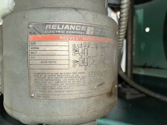 10" x. .100" Benchmaster #910, vari-cycle press feed line, 1.5"-2.5" pinch roll diameter, 100 FPM - Image 9