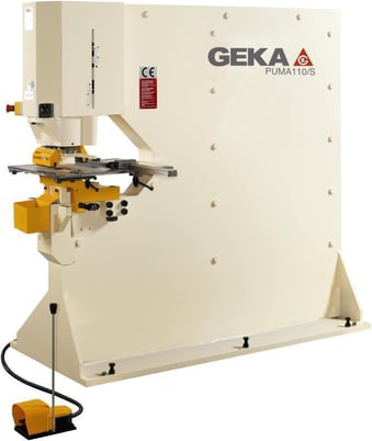 Geka #Puma-110, hydraulic punching ironworker, 120 ton, 29-1/2" throat, new - Image 1