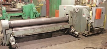 10' x 1/2" Bertsch #11, Bending Roll, roll position indicator, joystick control, air drop end - Image 1