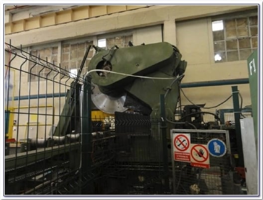 51" Kaltenbach #HDM-1300, Automatic Saw, 1300mm diameter, 700mm billet cut length, PLC, hydraulic feed - Image 3