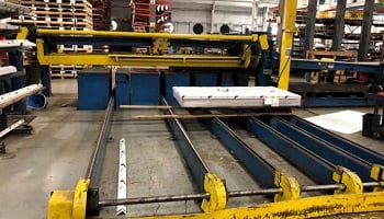 60" x .188" Herr Voss Drop, Stacker with Blower and Side Discharge, 20000 lb., 425 FPM - Image 2