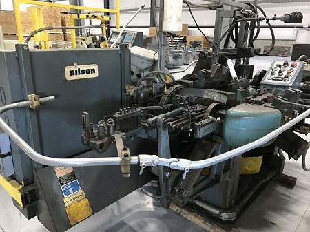 Nilson #3F, Four Slide, 3/16" wire diameter, 2" strip, 15" feed, 320 SPM, air clutch & brake - Image 1
