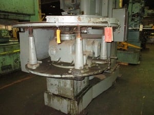 Besly #929, Double Vertical Spindle Disc Spring Grinder, 30" grinding wheel, 60" Rotary Dial, 5500 FPM - Image 2