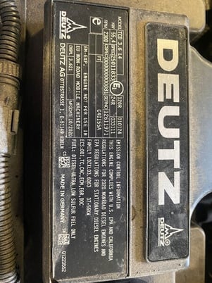 100 HP Deutz #TCD3.6L4, Engine Assembly, new surplus never used, 2015 - Image 5