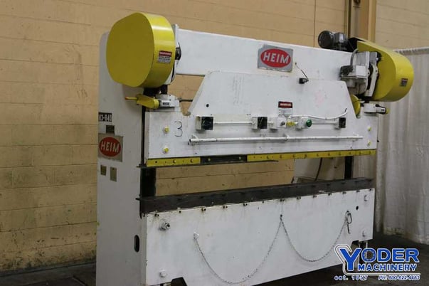 45 Ton, Heim #45-8, hydraullic press brake, 8' overall, 78" between housing, 2" stroke, 12" Shut Height, 5 - Image 3