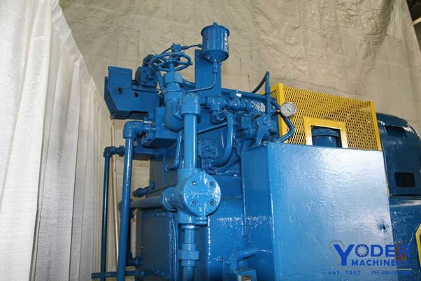 100 Ton, Williams #0100, hydraulic bulldozer, 22" stroke, 30 HP, pressure gauge, #64124 - Image 10