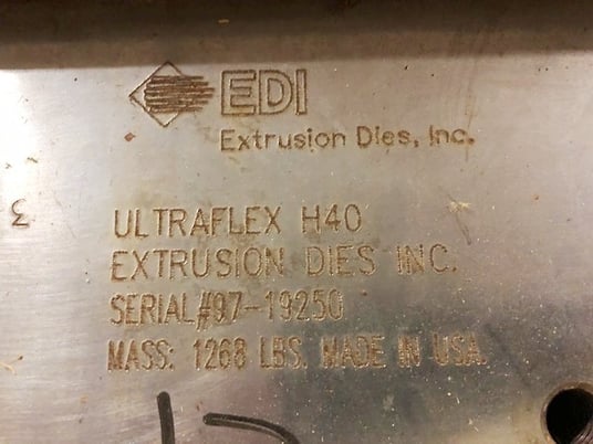 49" Extrusion Dies #H-40, sheet die, upper flexible lip, fixed removable lower lip, 1997 - Image 5