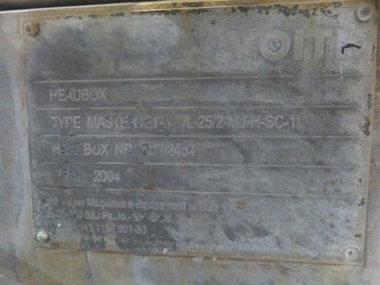 Voith Master #Jet-11-F/L, 73" headbox stainless steel design, 2004 - Image 4