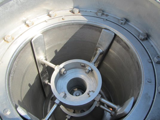 Black Clawson #30P, Stainless Steel pressure screen, flat steel bolt on lid,no basket - Image 2