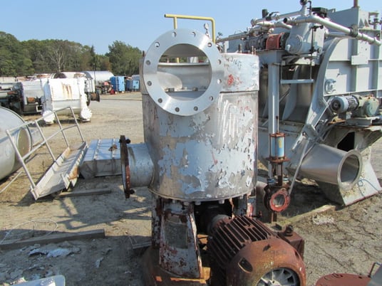 Black Clawson #30P, Stainless Steel pressure screen, flat steel bolt on lid,no basket - Image 3