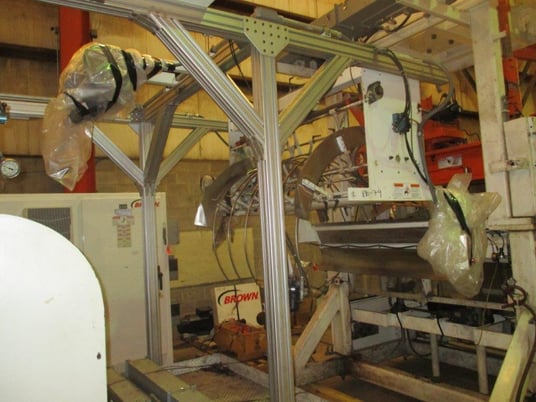 30 Ton, Brown #T354V, inline vertical trim press, 13.5" stroke, 20" x 61" platen, 145 SPM - Image 4