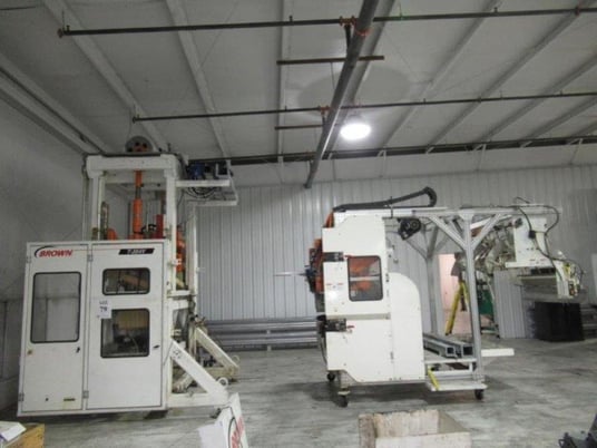 30 Ton, Brown #T354V, inline vertical trim press, 13.5" stroke, 20" x 61" platen, 145 SPM - Image 8