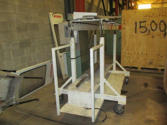 30 Ton, Brown #T354V, inline vertical trim press, 13.5" stroke, 20" x 61" platen, 145 SPM - Image 9