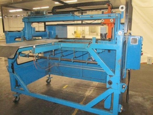 Brown, sheet cutter, 56" wide, manually adjusted blade carriage, 2005 - Image 1