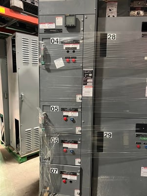 Square D, Mdl. 6, 15 section 1200 amp horiz, 300 amp vert, 600V., 60 Hz main PK 1000 50KA ,45 KVA 600/120/208 - Image 5