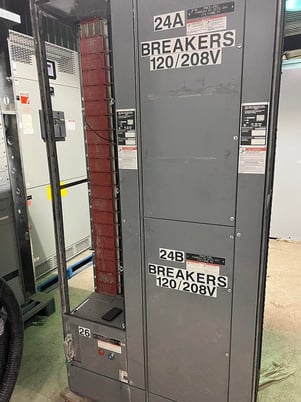 Square D, Mdl. 6, 15 section 1200 amp horiz, 300 amp vert, 600V., 60 Hz main PK 1000 50KA ,45 KVA 600/120/208 - Image 6