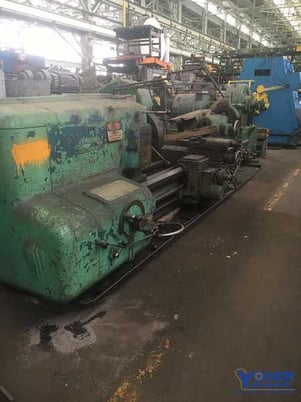 32" x 96" American #25 Pacemaker lathe, 20" swing over cross slide, 4-jaw 24" chuck, 30 HP, #58992 - Image 3