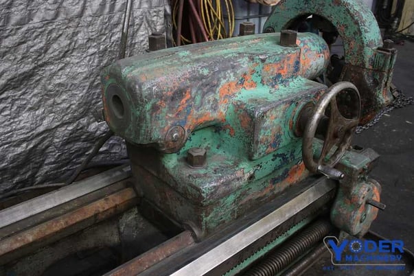32" x 96" American #25 Pacemaker lathe, 20" swing over cross slide, 4-jaw 24" chuck, 30 HP, #58992 - Image 7