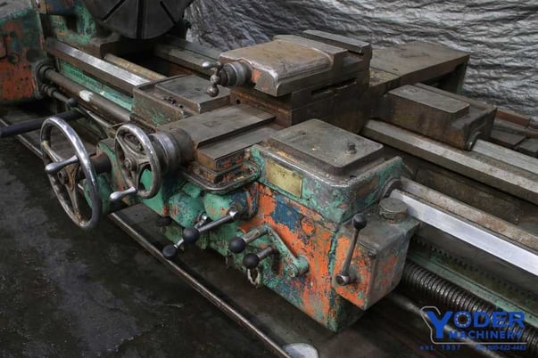 32" x 96" American #25 Pacemaker lathe, 20" swing over cross slide, 4-jaw 24" chuck, 30 HP, #58992 - Image 8
